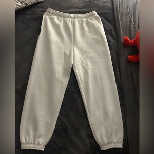 Aritzia cozy mega white sweatpants